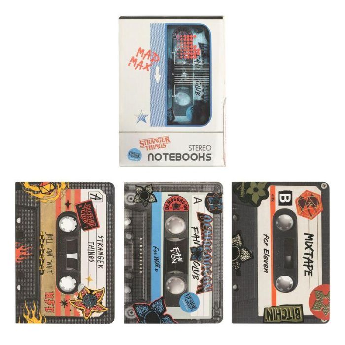 Set 3 cuadernos A6 Walkman Stranger Things 1 Set 3 cuadernos A6 Walkman Stranger Things 1