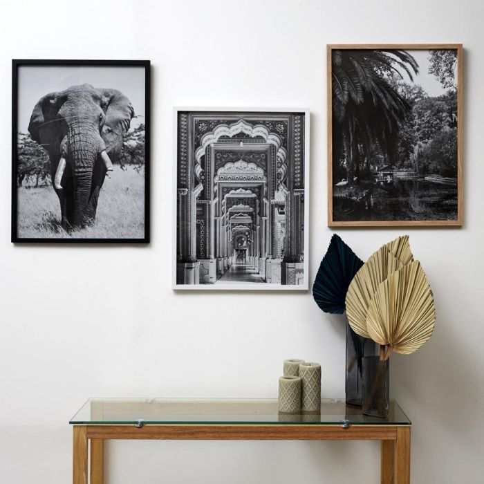 Home Deco Factory Cuadro 45x60 cm Blanco Negro Madera MDF Vidrio Papel Imágenes Blanco y Negro 1 Home Deco Factory Cuadro 45x60 cm Blanco Negro Madera MDF Vidrio Papel Imágenes Blanco y Negro 1