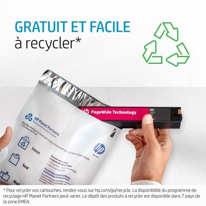 HP PageWide Pro 477/ Managed MFP P57750dw Cartucho de tinta negro nº973X 3