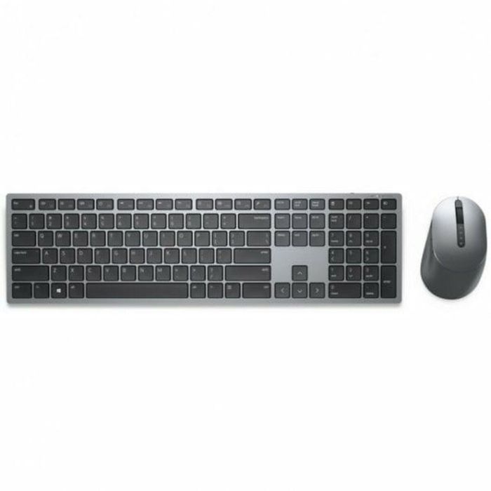 Teclado y Ratón Inalámbrico Dell Gris Qwerty Español