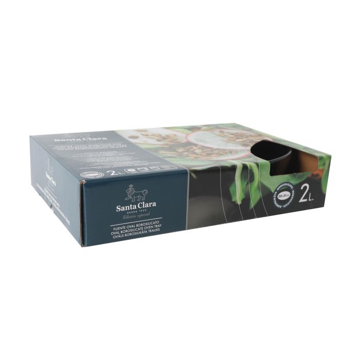 Fuente Oval para Horno de Borosilicato 2L - Inde (2 Unidades) 5