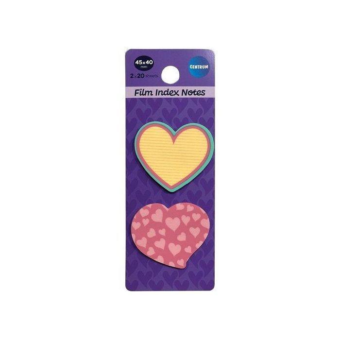 Banderitas Adhesivas Centrum Corazones Pack De 2
