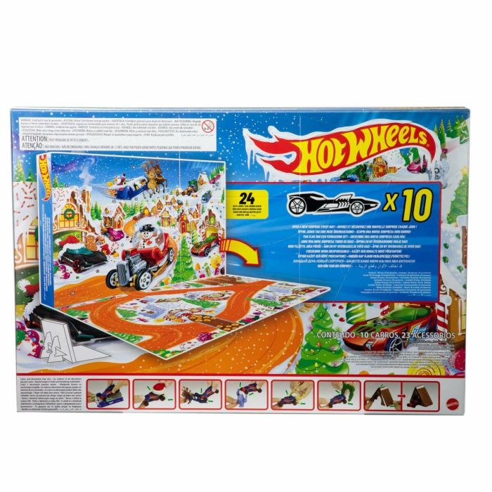 Calendario de Adviento Hot Wheels Metal Plástico Deportes 3
