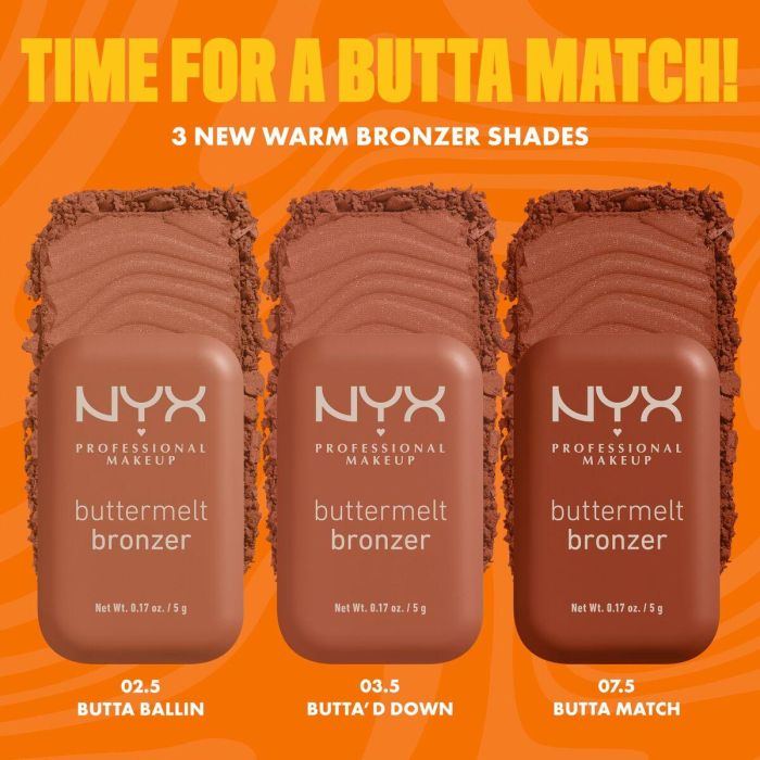 Set de Maquillaje NYX BUTTERMELT BRONZER 3