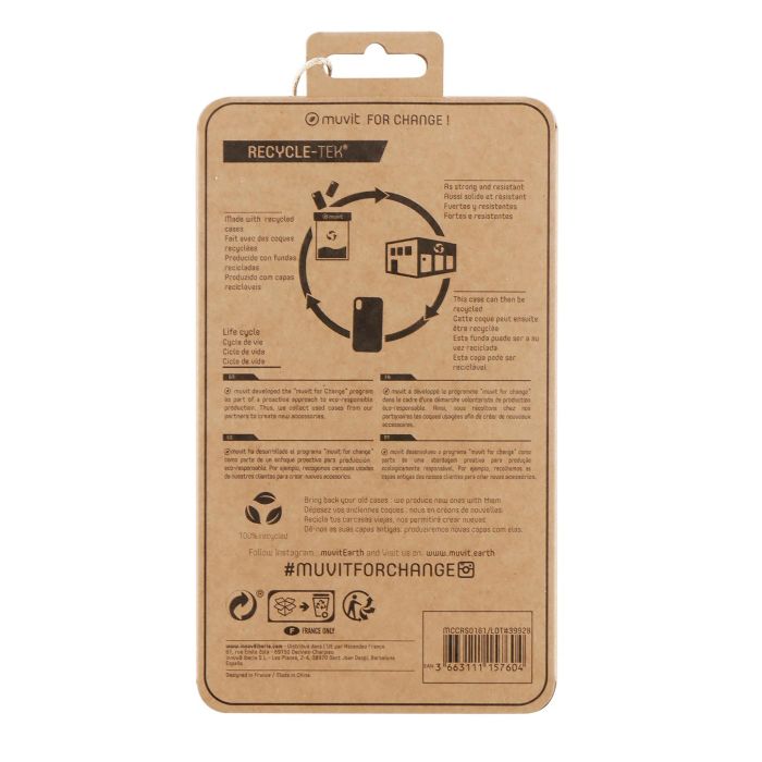 Muvit Funda Recycletek para Apple iPhone 13 - Ecológica y Reciclable 3 Muvit Funda Recycletek para Apple iPhone 13 - Ecológica y Reciclable 3