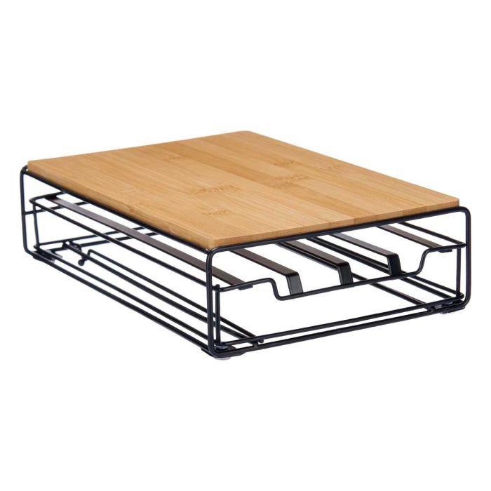 Portacápsulas de Metal y Bambú para 32 Cápsulas Kinvara - 21x7.5x31 cm (6 Unidades) 1 Portacápsulas de Metal y Bambú para 32 Cápsulas Kinvara - 21x7.5x31 cm (6 Unidades) 1