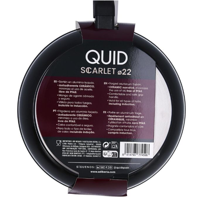 Sartén Aluminio Forjado Scarlet Quid 22 cm (6 Unidades) 2