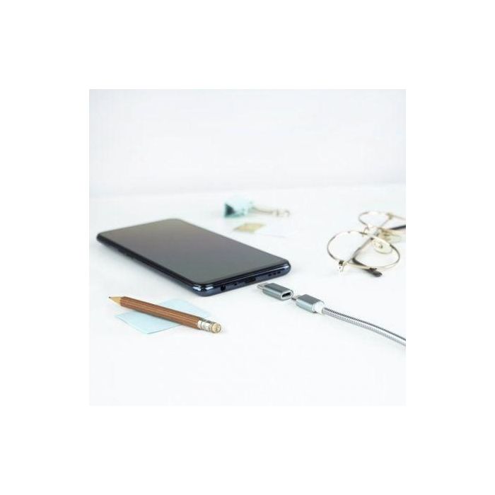 Nanocable 10.02.0011 Adaptador USB-C Macho a Micro USB Hembra, de Aluminio Gris, para Carga y Datos 3 Nanocable 10.02.0011 Adaptador USB-C Macho a Micro USB Hembra, de Aluminio Gris, para Carga y Datos 3