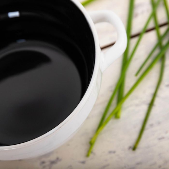 Quid Bol Cerámico Vita Bicolor con Relieve, 50 cL (6 Unidades) 2