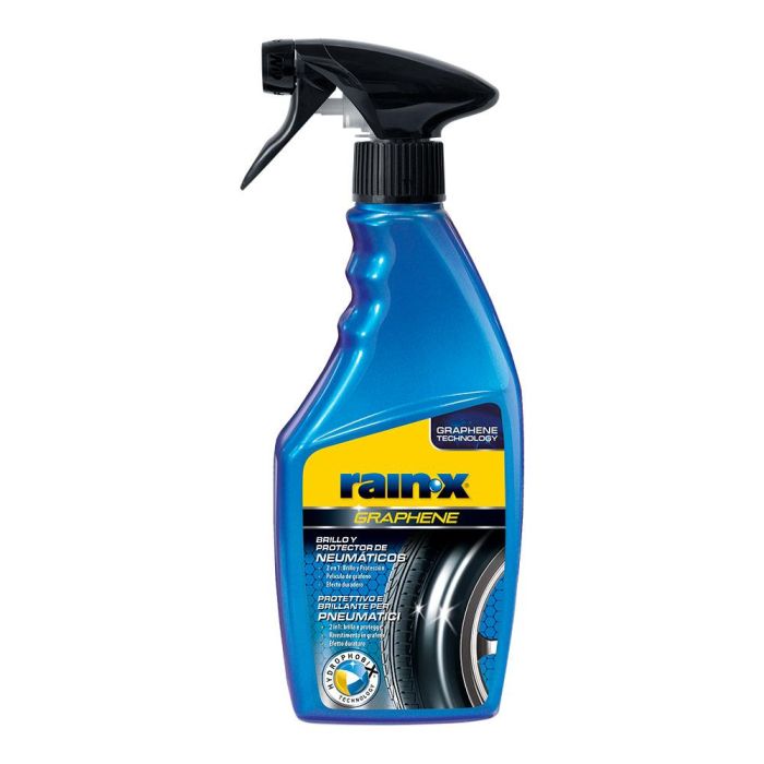 Rainx Brilla Neumáticos y Protector con Graphene Armour Nanotechnology | Protección UV, Anti-agrietamiento y Larga Duración 500 ml Rainx Brilla Neumáticos y Protector con Graphene Armour Nanotechnology | Protección UV, Anti-agrietamiento y Larga Duración 500 ml