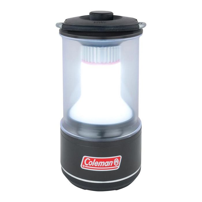 Coleman 360 Linterna de Camping a Pilas LED, 600 Lumen, IPX4, Color Negro y Blanco, Baterías D, 40000 Horas, 494 g
