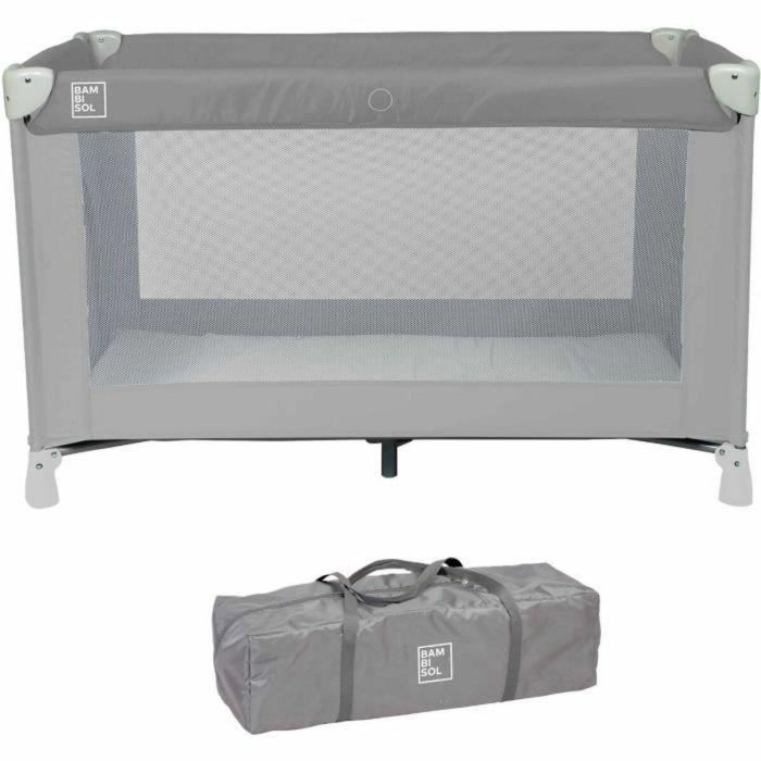 Bambisol BAM3159059051864 Cuna de Viaje 120x60 cm Bebé Recién Nacido, Colchón y Bolsa de Transporte Incluidos