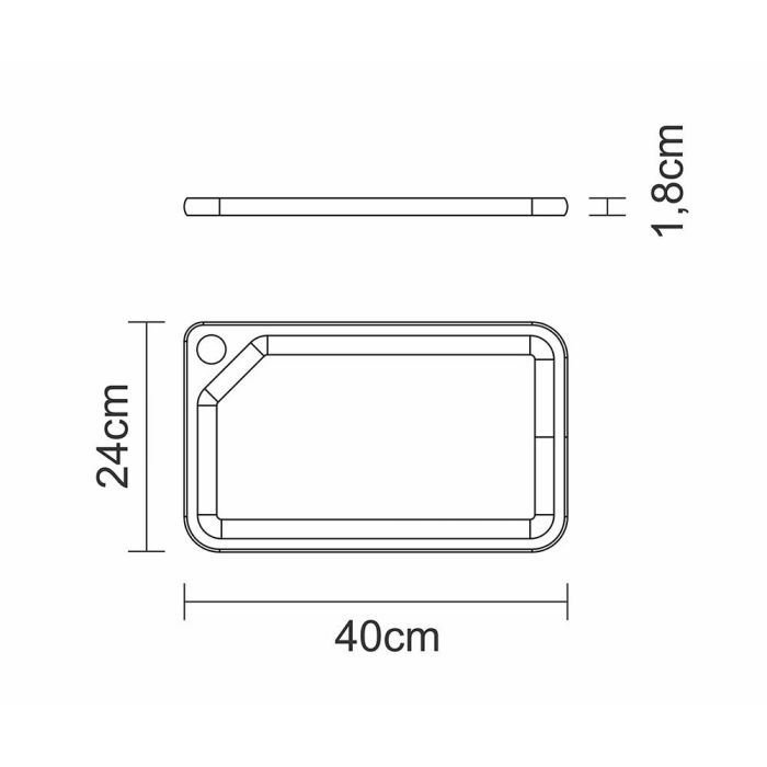 Tabla para corte de asado 40x24x1,8cm tramontina 4
