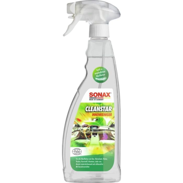 Sonax SX02534000 Limpiador de Interiores en Spray para Cristales, Plásticos, Cuero, Tela y Alcántara - 750 mL