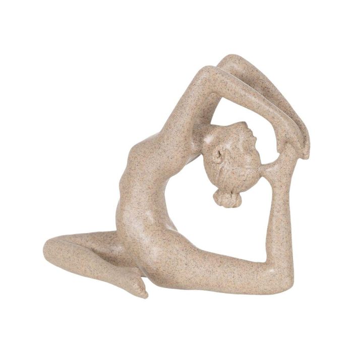 Figura Decorativa Beige Yoga 21,2 x 12 x 18,4 cm 1