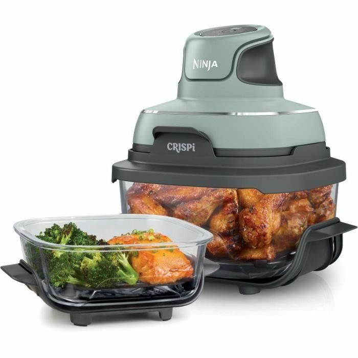 Freidora portátil sin aceite NINJA - CRISPI - Recipientes de 1,4 L y 3,8 L - 4 programas preestablecidos - 1700 W - Color salvia 5 Freidora portátil sin aceite NINJA - CRISPI - Recipientes de 1,4 L y 3,8 L - 4 programas preestablecidos - 1700 W - Color salvia 5