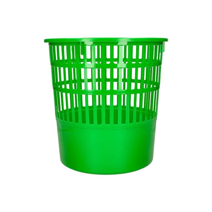 Q-connect Papelera de plástico 15 litros, rejilla color verde, 285x290 mm 4