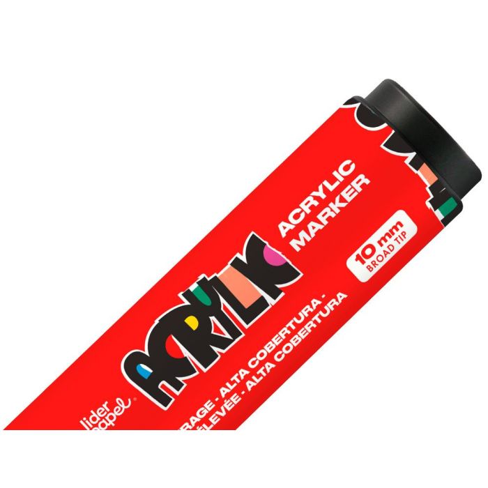 Rotulador Liderpapel Acrylic Base Agua Todo Tipo De Superficie Punta Rectangular 10 mm Rojo 3 Rotulador Liderpapel Acrylic Base Agua Todo Tipo De Superficie Punta Rectangular 10 mm Rojo 3