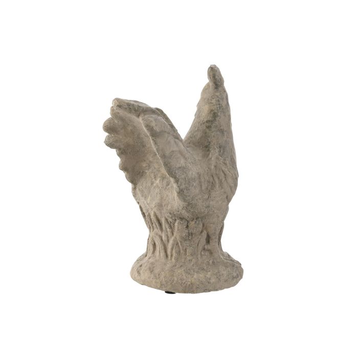 DKD Home Decor Figura Gallina Gris Cemento 12 x 22 x 17 cm 2