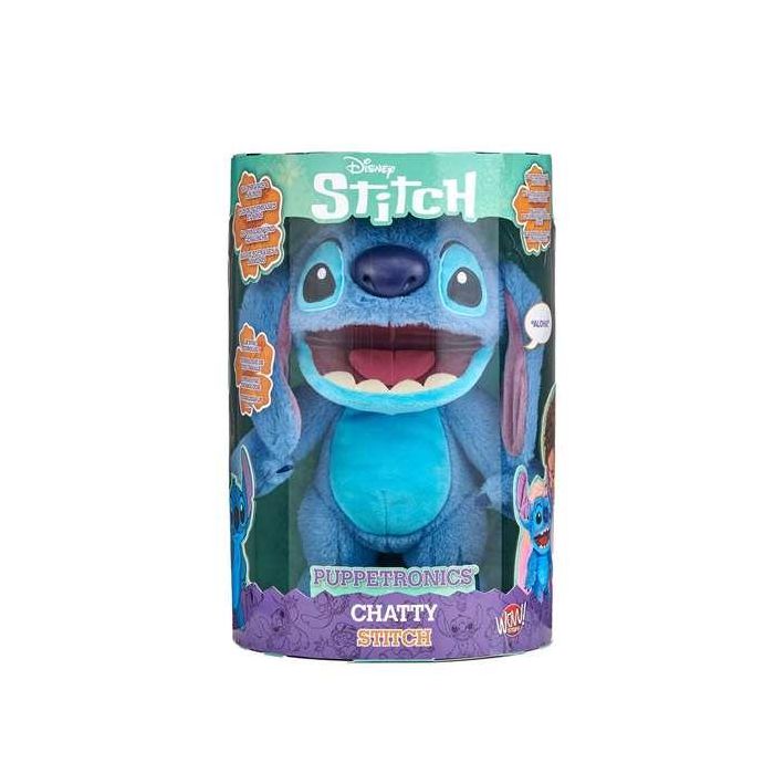Peluche interactivo chatty stitch con mas de 100 sonidos y movimientos. responde al tacto y funciona como marioneta.33,5x25x14 cm 6 Peluche interactivo chatty stitch con mas de 100 sonidos y movimientos. responde al tacto y funciona como marioneta.33,5x25x14 cm 6