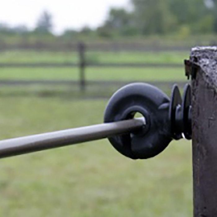 Pastormatic Pack 25 Aisladores DFV-4 Anclaje de Rosca para Postes de Madera para Cord y Alambre 1