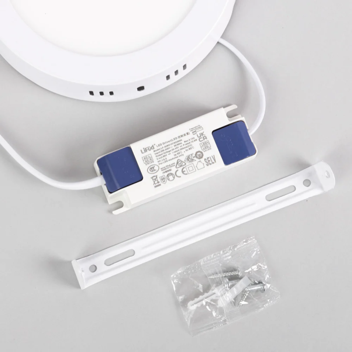 Lifud Plafón Circular LED 12W 1,207Lm Driver Flicker Free IP20 30,000H [WR-MYSR-12-CW] Blanco Frío 6000K 1