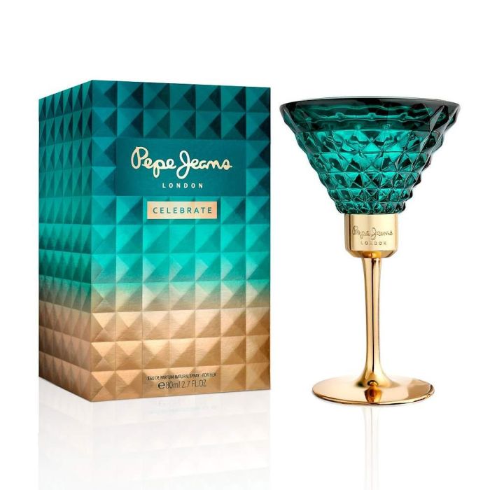 Pepe Jeans Celebrate For Her Eau de Parfum 80 ml - Perfume Femenino Dulce y Salado con Notas de Palomitas, Vainilla y Madera