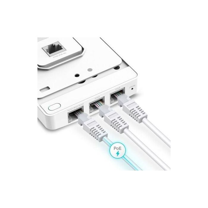 Omada IEEE 802.11ax/ac/n/g/b/, 2.4 / 5GHz, 574 / 1201Mbps, 802.3af/at PoE, 143 × 86 × 20 mm 2 Omada IEEE 802.11ax/ac/n/g/b/, 2.4 / 5GHz, 574 / 1201Mbps, 802.3af/at PoE, 143 × 86 × 20 mm 2