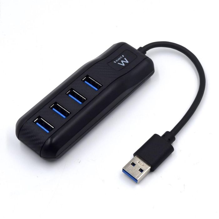 Ewent EW1138 Hub USB 3.1 Gen1 4 Puertos, Compatible con USB 2.0 y 1.1, Negro 0 Ewent EW1138 Hub USB 3.1 Gen1 4 Puertos, Compatible con USB 2.0 y 1.1, Negro 0
