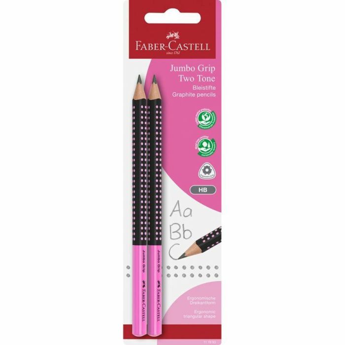 FABER-CASTELL Bleistift Jumbo Grip Two Tone 2xBS BK 2