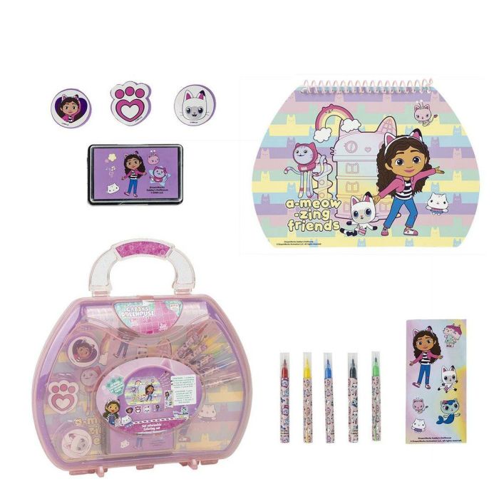 Set papelería coloreable maletín gabby´s dollhouse 23.0 x 20.0 x 4.0 cm 2