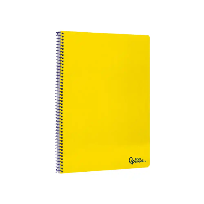 Liderpapel SMART Cuaderno Espiral A4 Tapa Blanda 80 Hojas 75gr Pauta 3.5mm con Margen Color Amarillo 2