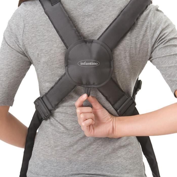 Mochila Porta Bebé INFANTINO - Swift - Ergonómica - Negro/Azul - Para Bebés de 0 a 24 meses 3 Mochila Porta Bebé INFANTINO - Swift - Ergonómica - Negro/Azul - Para Bebés de 0 a 24 meses 3