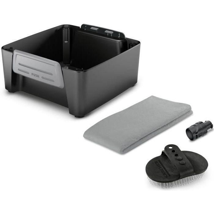 Karcher OC3 Kit de Accesorios para Limpiador Móvil – Boquilla, Cepillo y Toalla para Limpieza de Patas de Perro