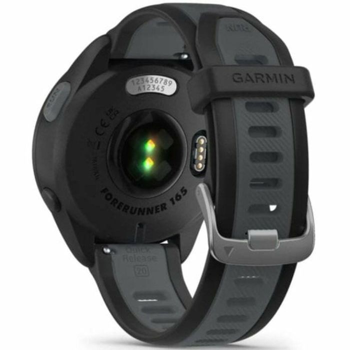 Reloj GPS conectado - GARMIN - Forerunner 165 - 1.2 - Negro con correa Negra y Gris 2