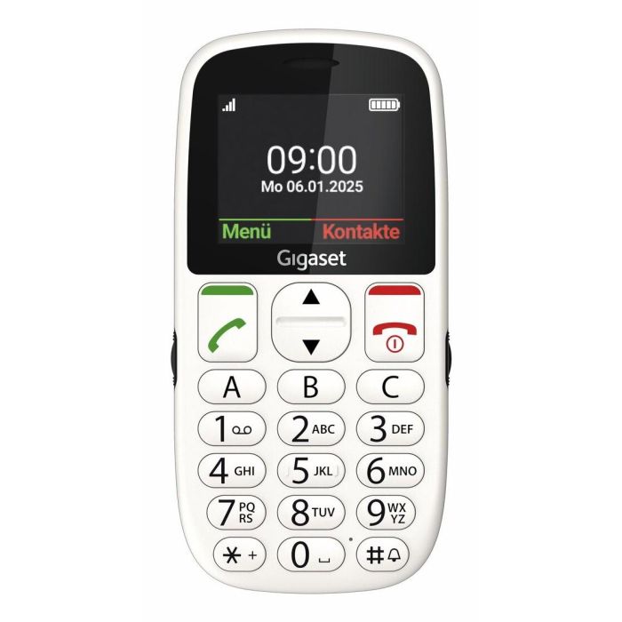 Gigaset GL395 Teléfono para personas mayores, 5.59 cm (2.2"), 90 g, Blanco, S30853-H1230-R103