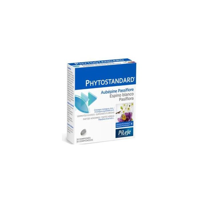 PILEJE Phytostandard Espino Blanco-Pasiflora 30 Comprimidos - Complemento Alimenticio Calmante