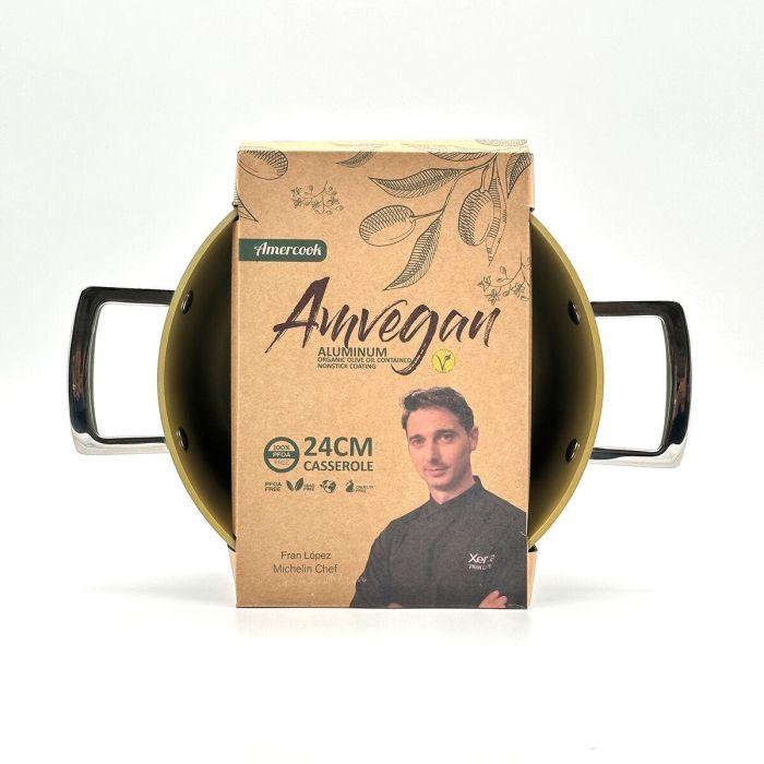 Cacerola Amercook AmVegan Chef Ø 24 cm 2 Cacerola Amercook AmVegan Chef Ø 24 cm 2