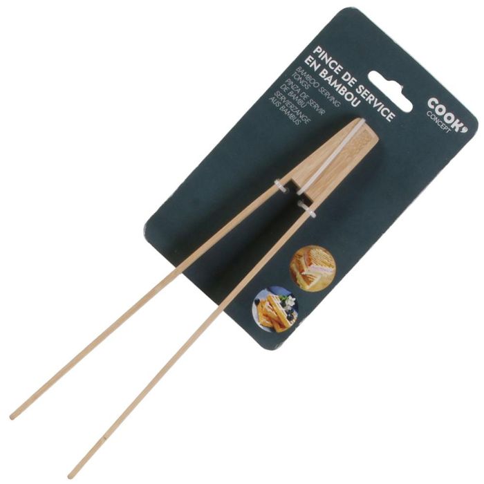Cook Concept Pinzas Bambú Ecológicas para Cocina, Delicadas y Reutilizables 1