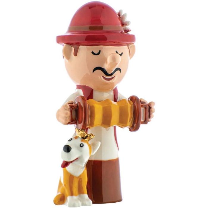 Alessi AGJ01 9 Elisabetto Figura de Porcelana Decoración Natividad con Decoración Hecha a Mano 9 cm