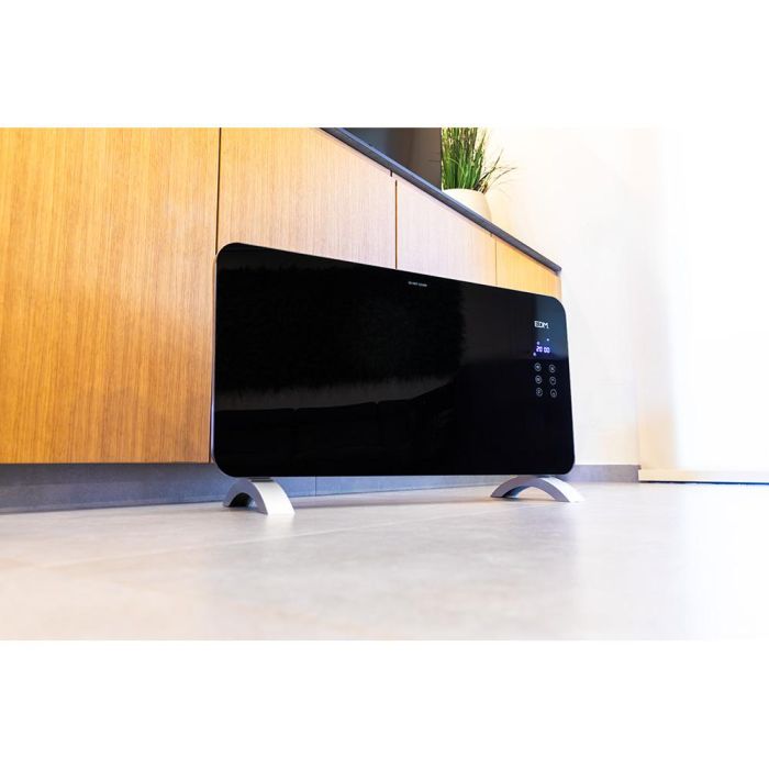 Edm Convector con Placa de Cristal 2000W, 2 Niveles de Potencia, Pantalla LED, Termostato, 92x24x43cm 2 Edm Convector con Placa de Cristal 2000W, 2 Niveles de Potencia, Pantalla LED, Termostato, 92x24x43cm 2