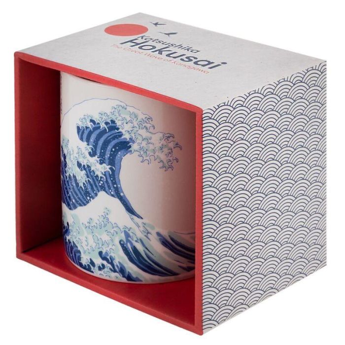 Taza La Gran Ola de Kanagawa Hokusai 350ml 1