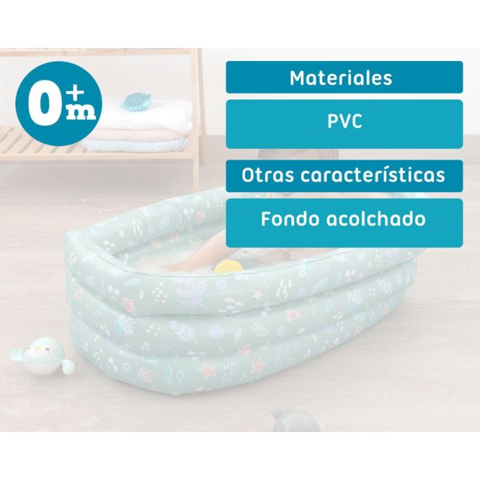 Bañera Hinchable Verde Salvia 4 Bañera Hinchable Verde Salvia 4