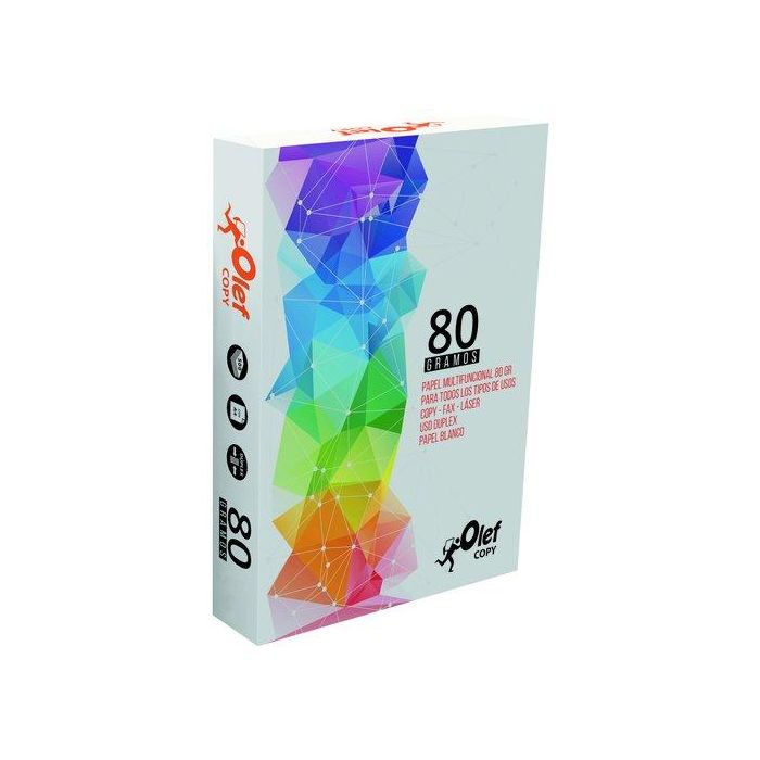 Papel A4 Olef 80G 500H Copy (Set de 5)
