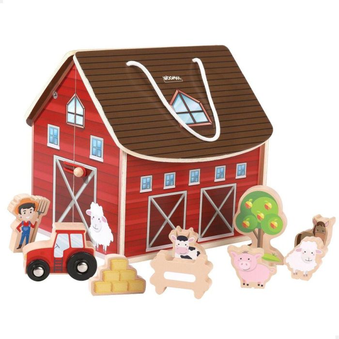 Playset Woomax Granja 9 Piezas 4 Unidades 19 x 18 x 19 cm 6