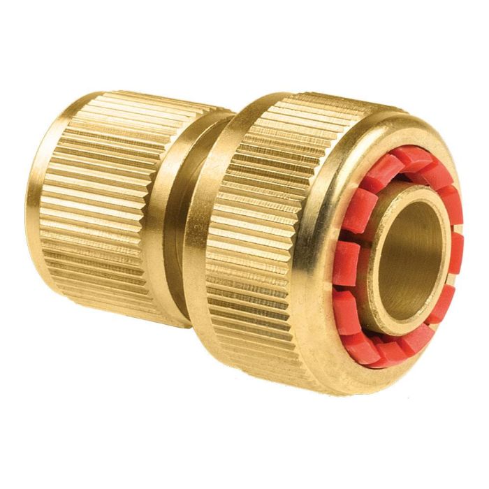 Conector rápido stop de laton brass para manguera de 19 mm cellfast