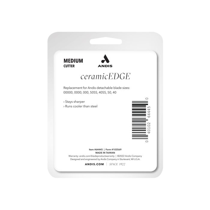 Andis Recambio Cuchilla Cerámica para Máquinas - Compatible con Tamaños 40 y 50 - Ideal para Corte Mediano 1 Andis Recambio Cuchilla Cerámica para Máquinas - Compatible con Tamaños 40 y 50 - Ideal para Corte Mediano 1