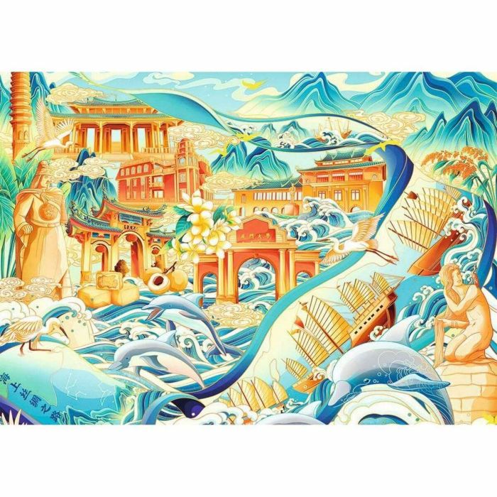Nathan Editions 016182 - Rompecabezas de 1500 piezas - Las maravillas de Asia 3