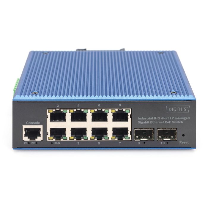 Digitus 8+2P Industrial Gigabit Ethernet PoE Switch L2 managed 2