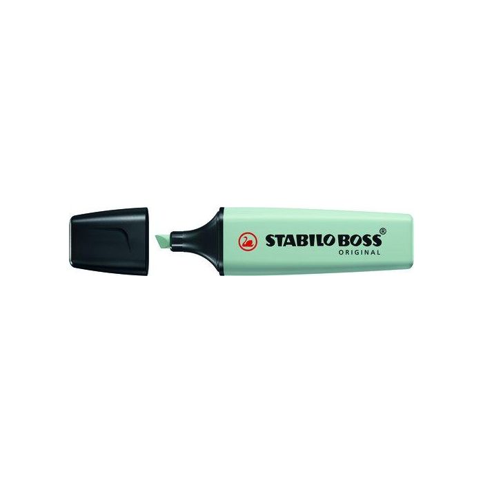Marcador Fluor Stabilo Boss 70 Nature Colors Verde Tierra 10 unidades